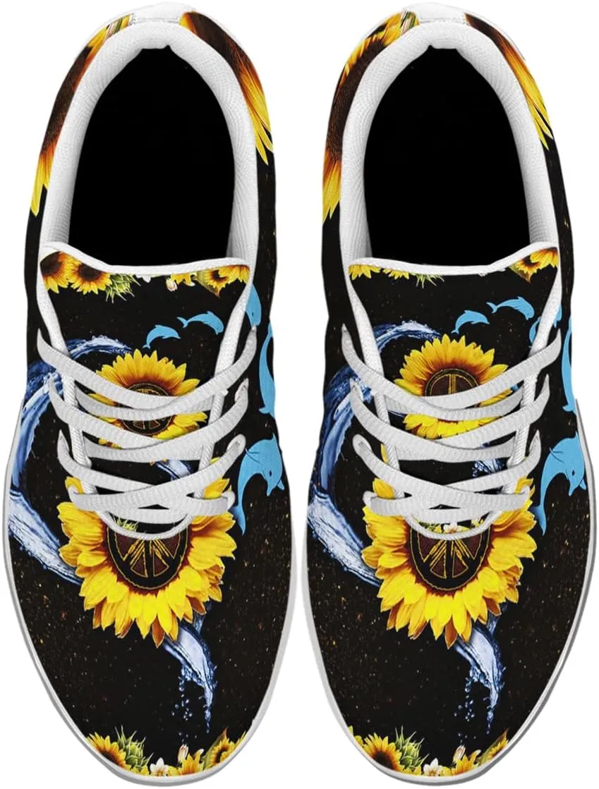 Hippie Sneakers Mens Womens Running Shoes Mesh Breathable Lightweight Tennis Walking Gym Shoes