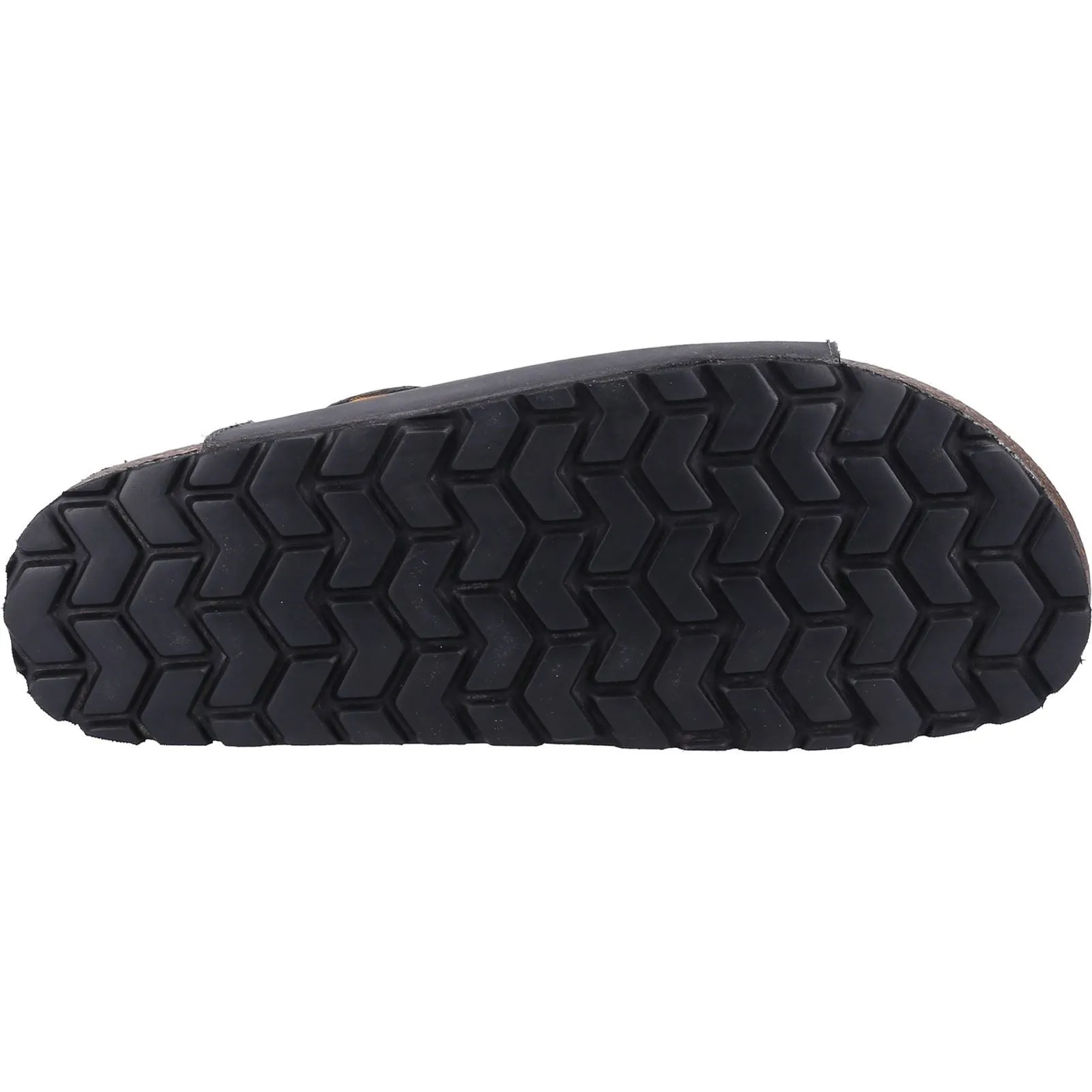 Hush Puppies Nash Slider Leather Men's Black Sandals