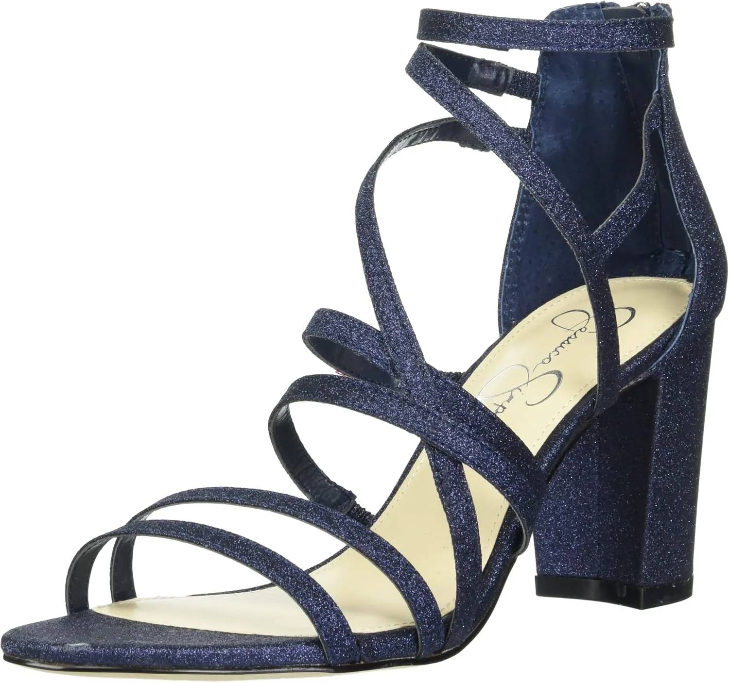 Jessica Simpson Women's Stassey Strappy Block Heel Sandal Heeled