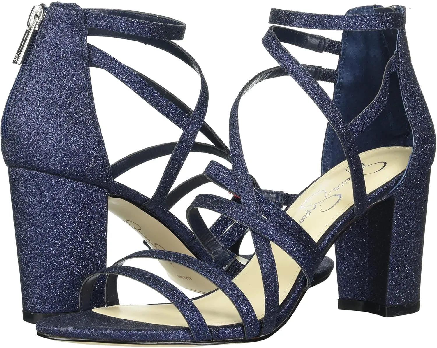 Jessica Simpson Women's Stassey Strappy Block Heel Sandal Heeled