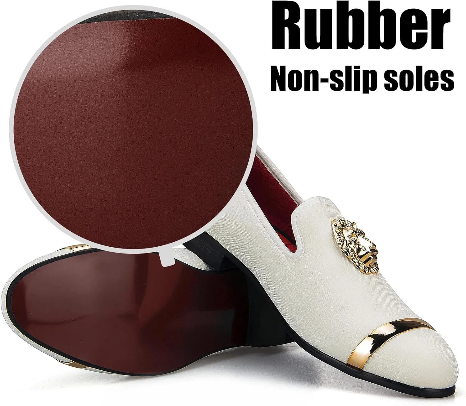 JITAI Men's Penny Slip-On Leather Lined Loafer Luxury Men Shoes