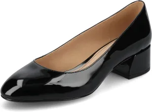 Journee Collection Womens Saarii Block Heel Dress Pumps Cushioned Slip On Covered Round Closed Toe Fashion Shoe