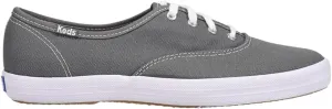 Keds Women's Champion Lace Up Sneaker, Dark Grey Canvas, 5 Medium