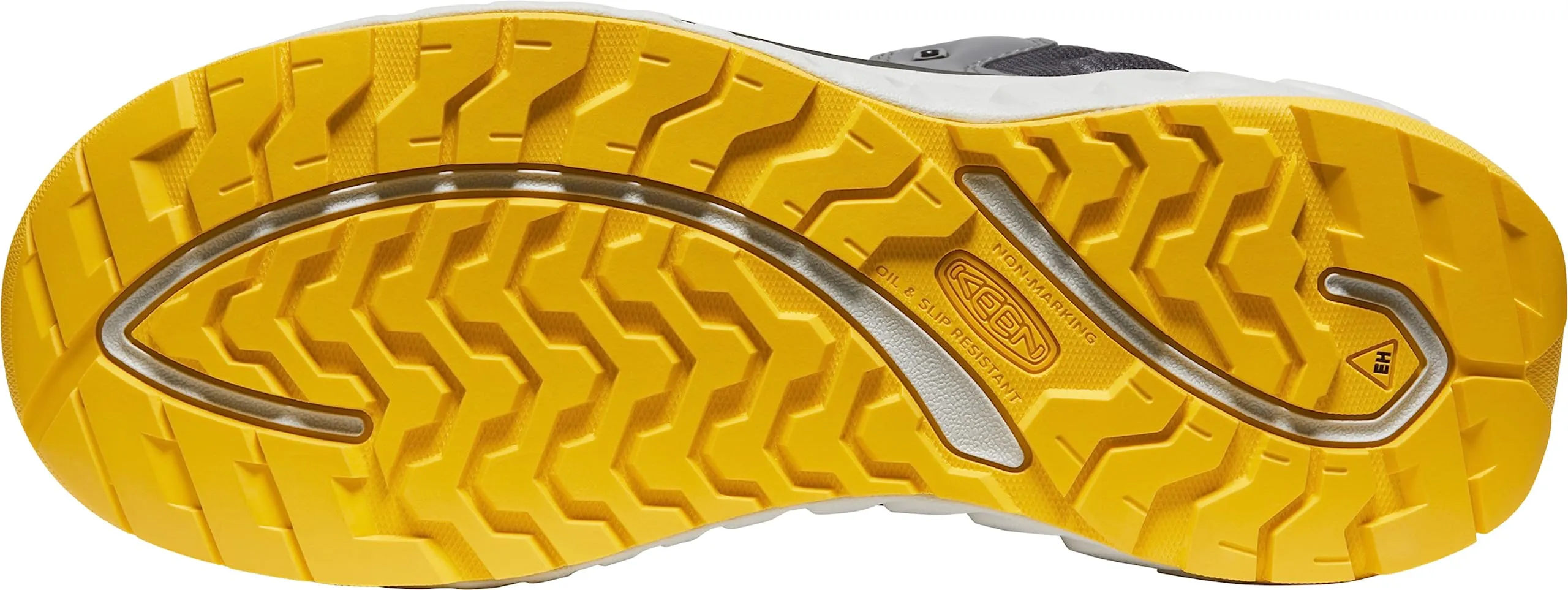 KEEN Utility Men's Arvada Mid Height Composite Toe Breathable Industrial Work Sneaker 14 Wide Black/Keen Yellow