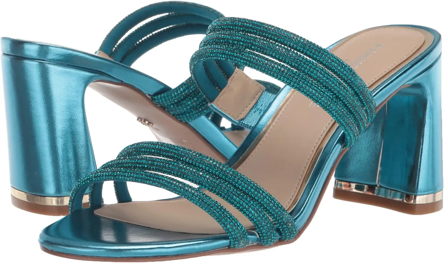 Kenneth Cole New York Women's Amelia Flare Jewel Heeled Sandal