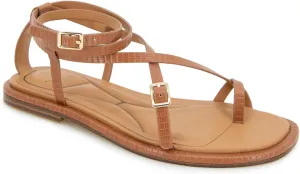 Kenneth Cole New York Women's Paros Flat Sandal, TAN, 6.5