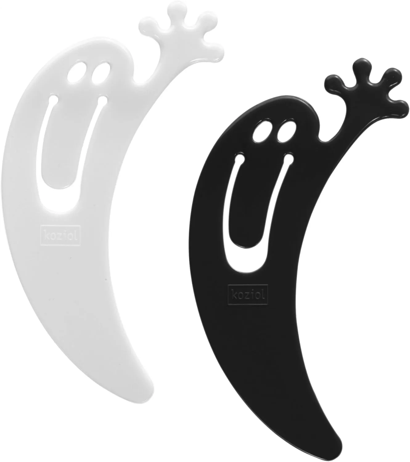 Koziol 5531496 Jiminy Bookmark, Cosmos Black/Cotton White