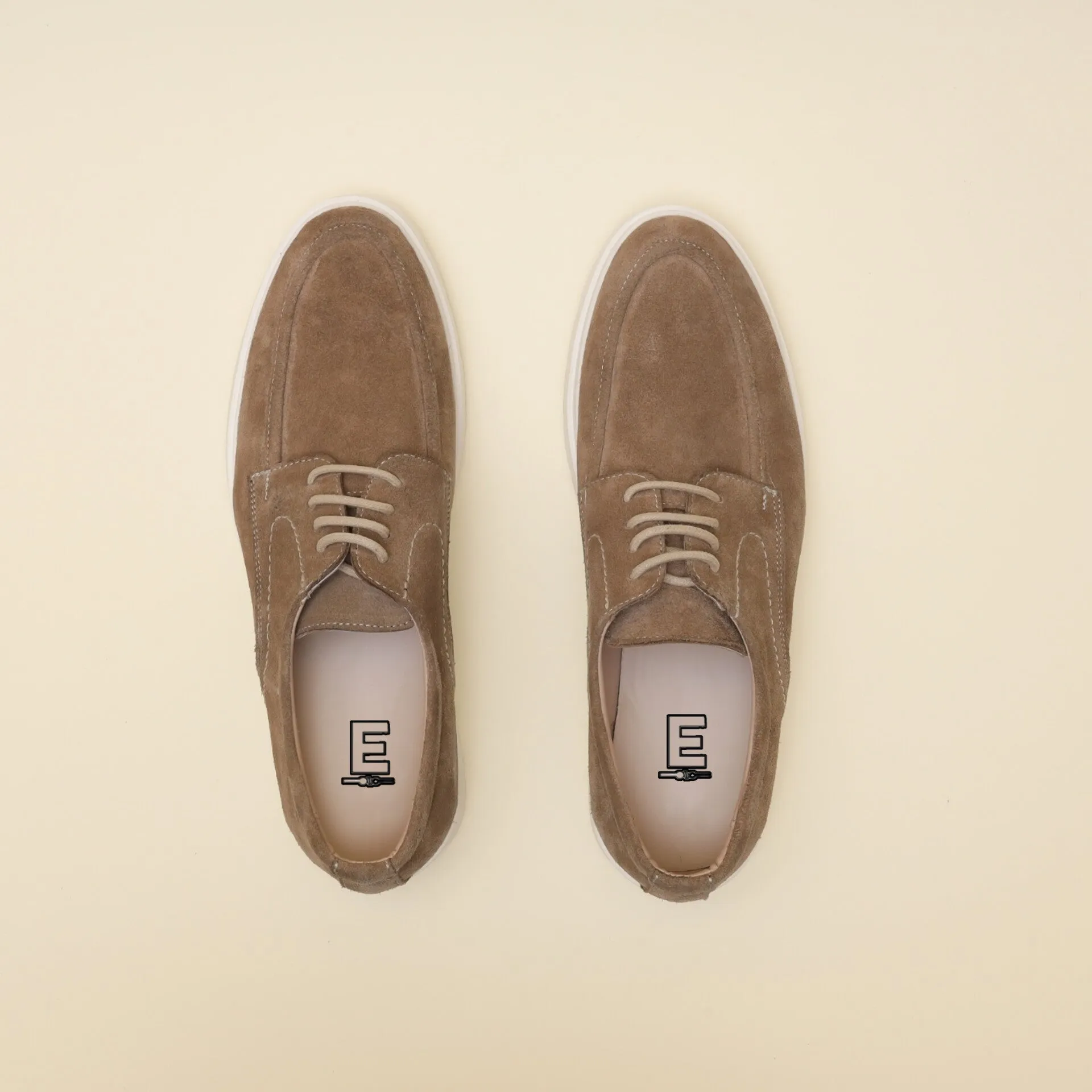 Lace-up Derby Beige