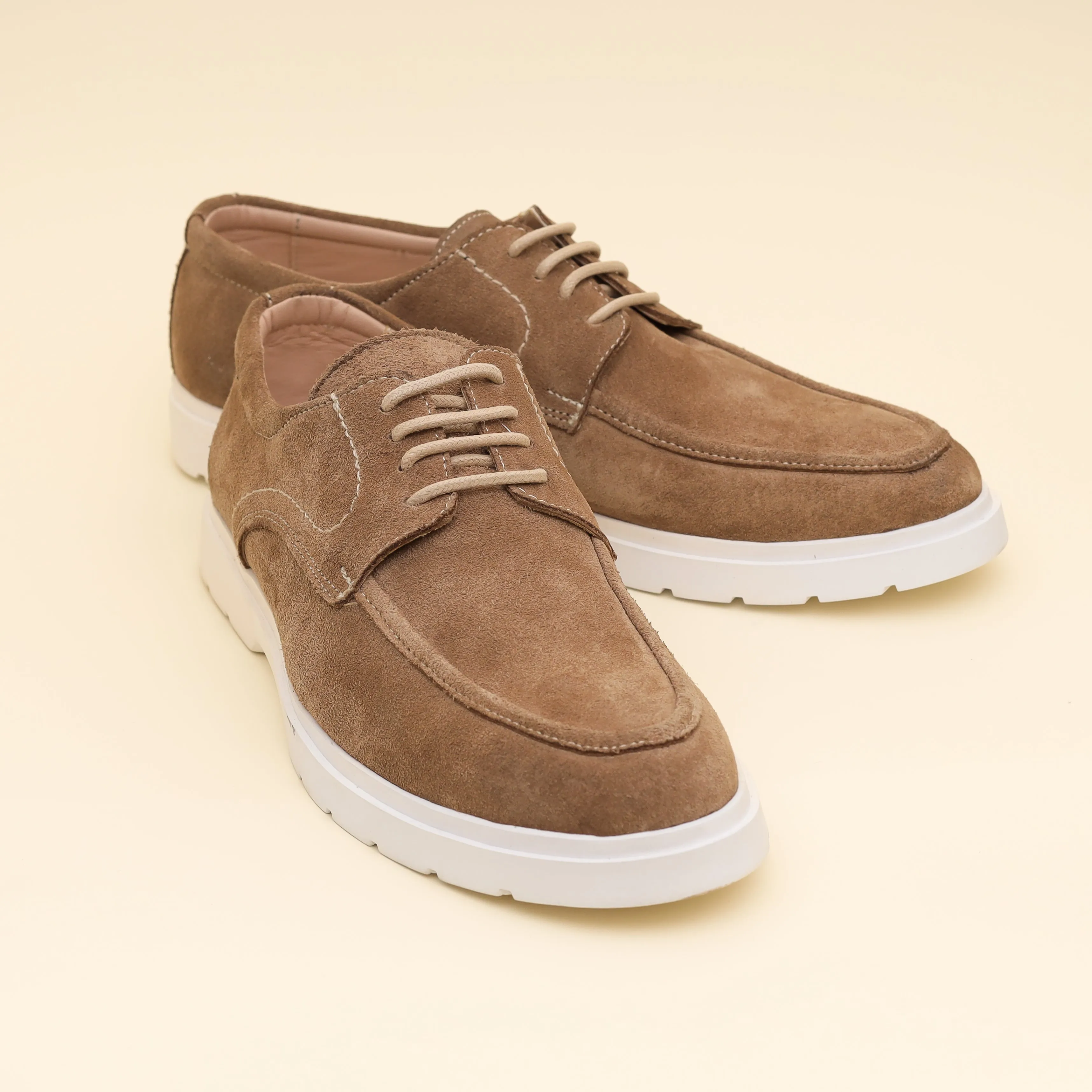 Lace-up Derby Beige