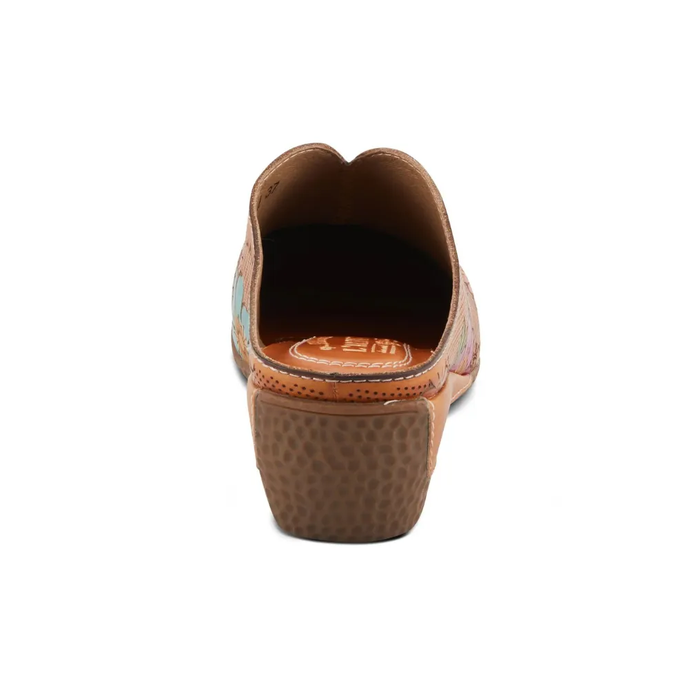 L'Artiste By Spring Step Chienti Camel Multi Clog (Women's)
