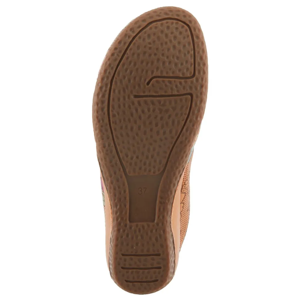 L'Artiste By Spring Step Chienti Camel Multi Clog (Women's)