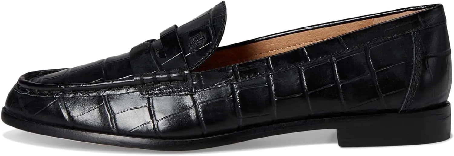 Lauren Ralph Lauren Women's Wynnie Crocodile-Embossed Leather Loafer Penny
