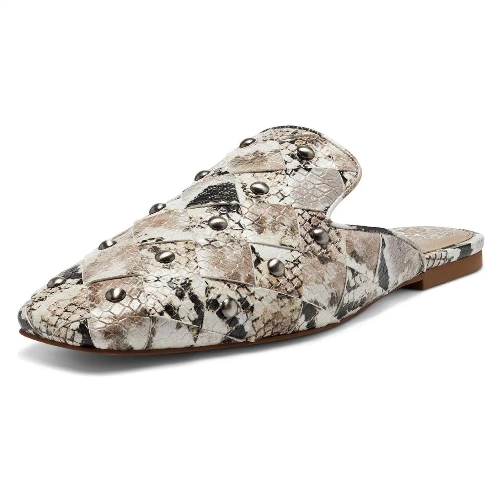 Leather Taupe Smart devices Flat Vince Woven Mules Slide Slip Camuto Multi On Lenja Embellished Expiring soon