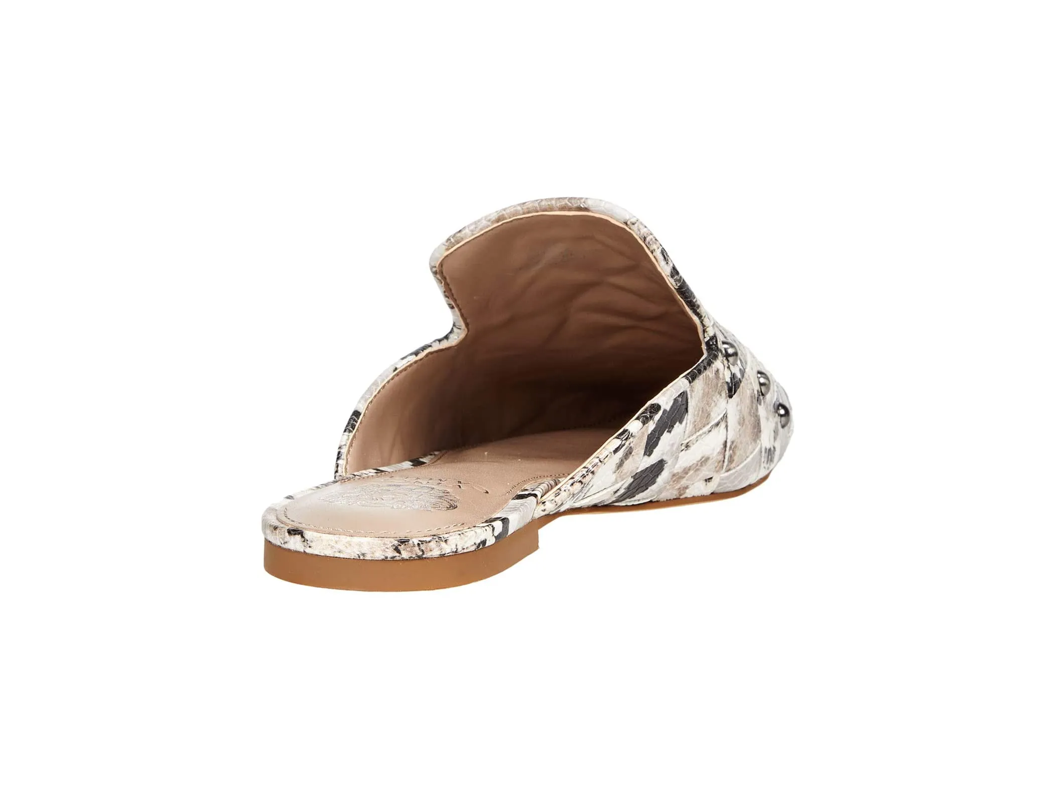 Leather Taupe Smart devices Flat Vince Woven Mules Slide Slip Camuto Multi On Lenja Embellished Expiring soon