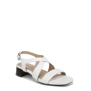 LifeStride Womens Jordan Strappy Heeled Sandals Bright White 11 W