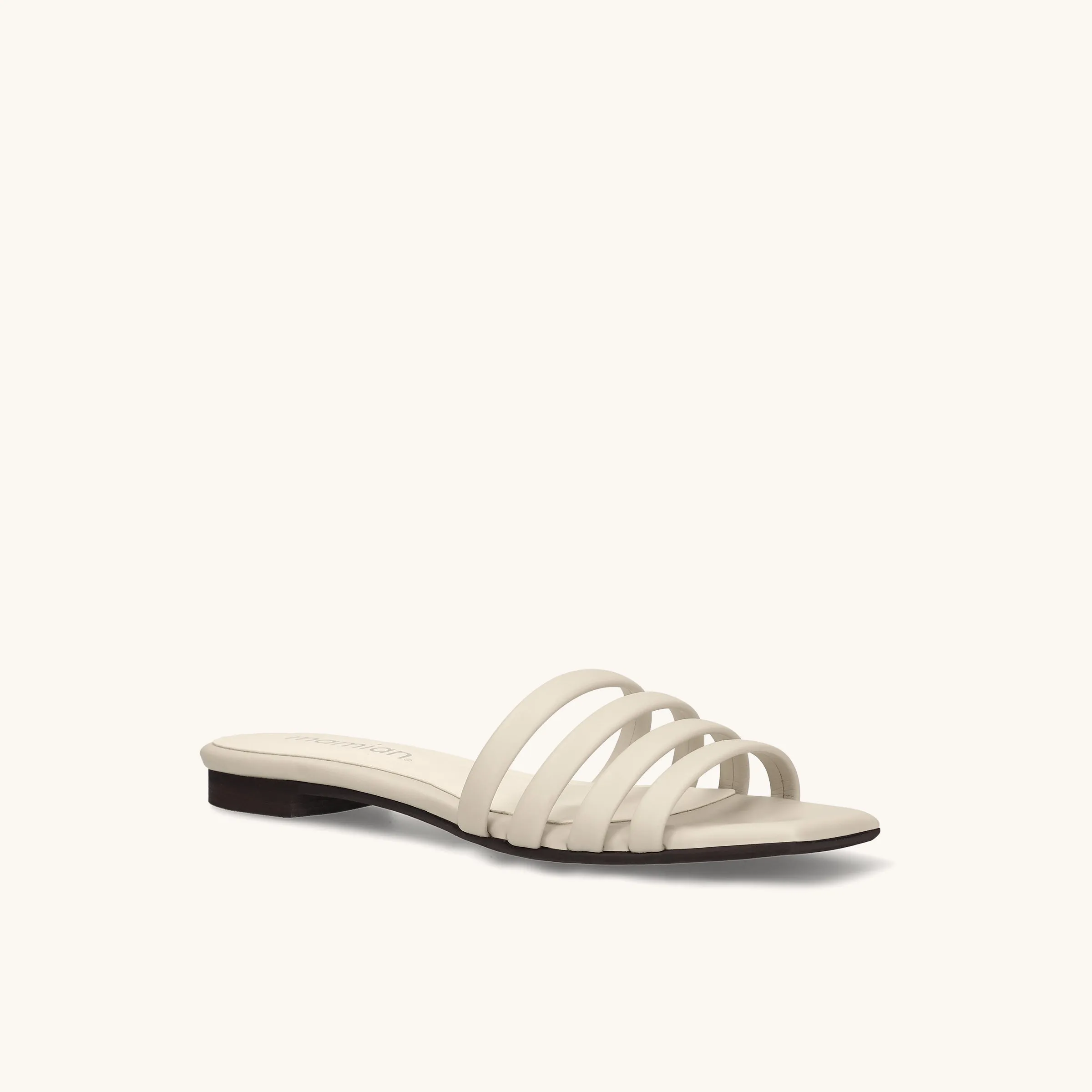 Limited special price 2,990 yen: 2023SS: Multiple Strap Flat Mules (1238) Ivory