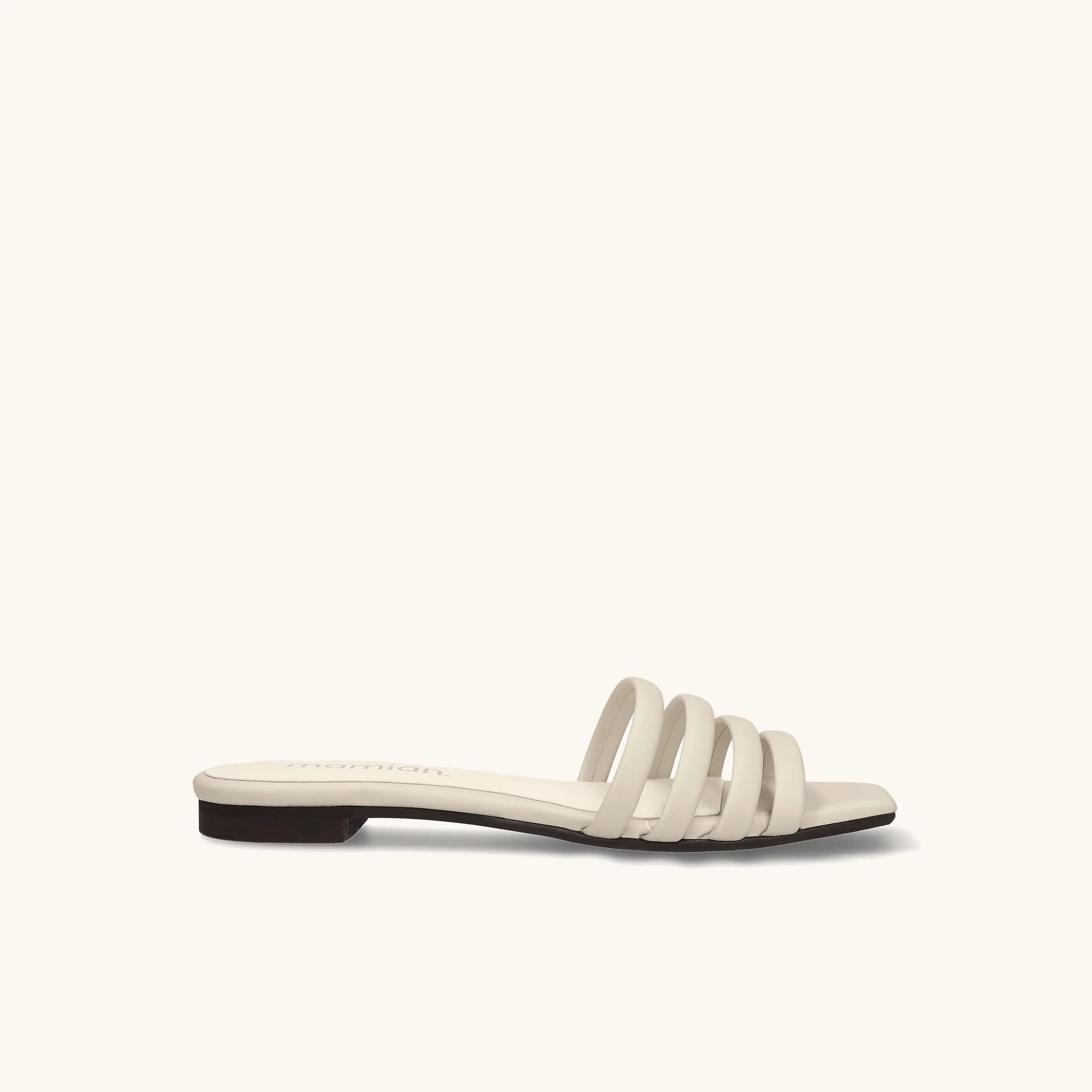 Limited special price 2,990 yen: 2023SS: Multiple Strap Flat Mules (1238) Ivory
