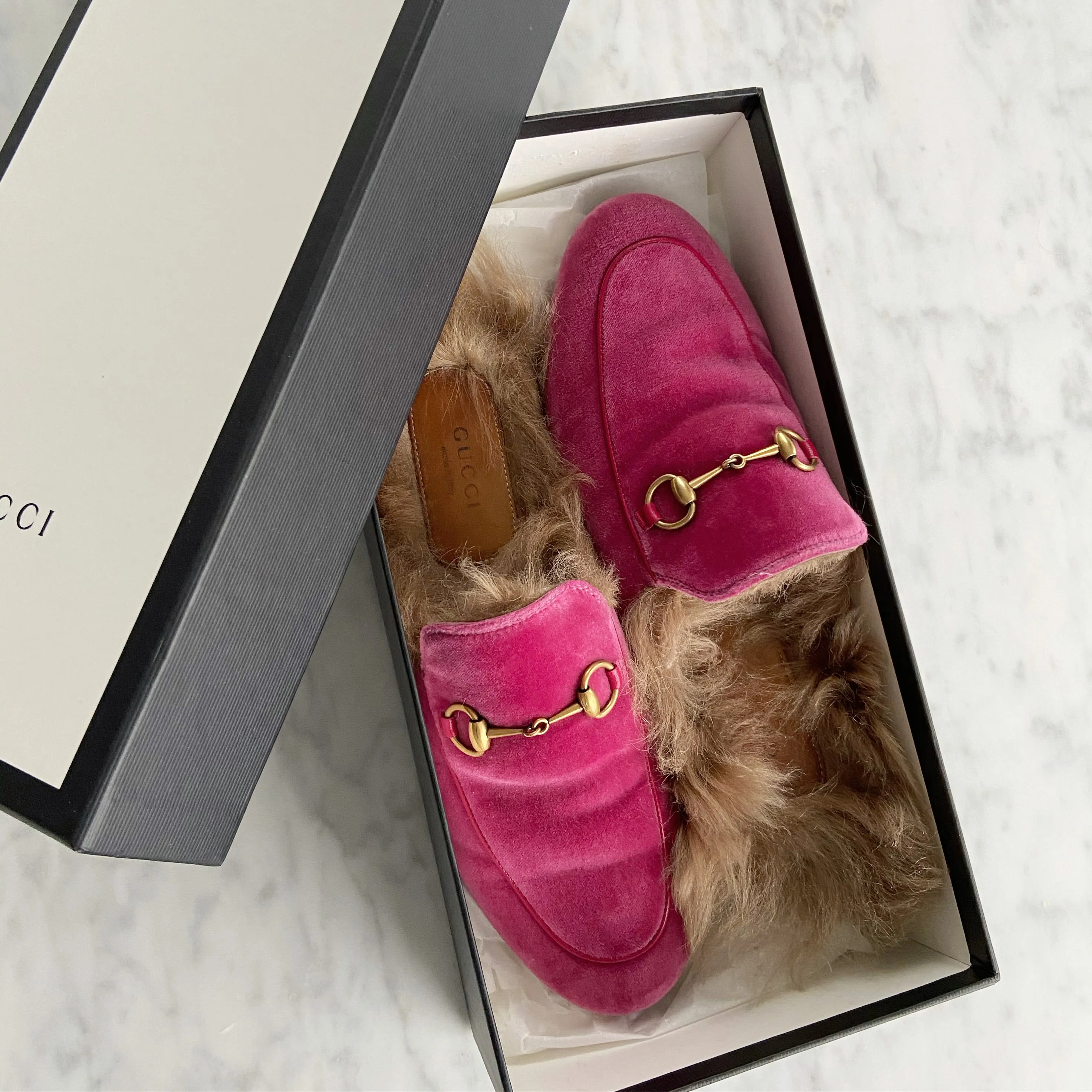 Loafers, Princetown Gucci 38 Slip-on size Easy tracking Friendly