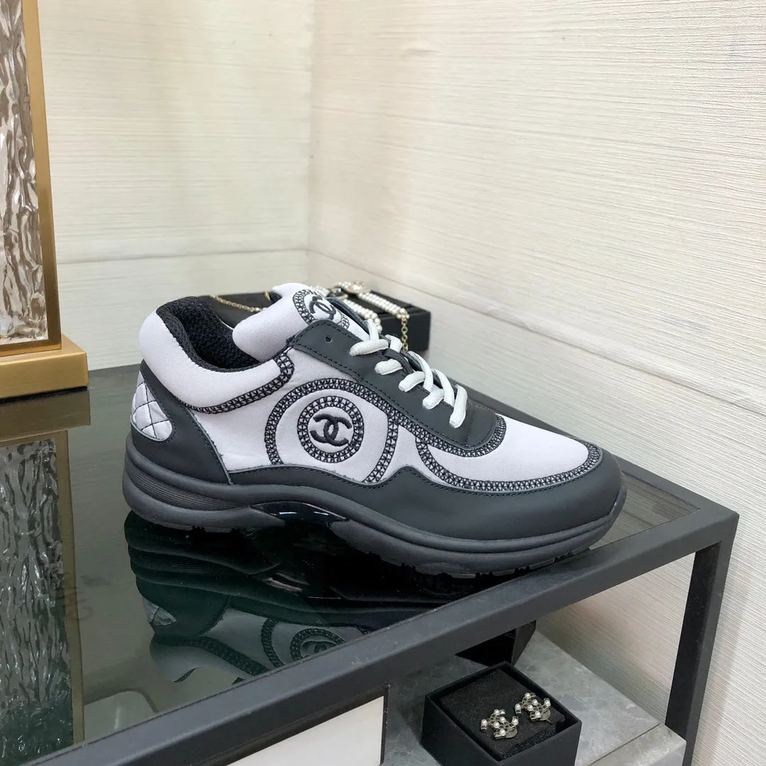 Low-price guarantee Sneaker CHANEL Black Back-to-school sale Fabric Grey