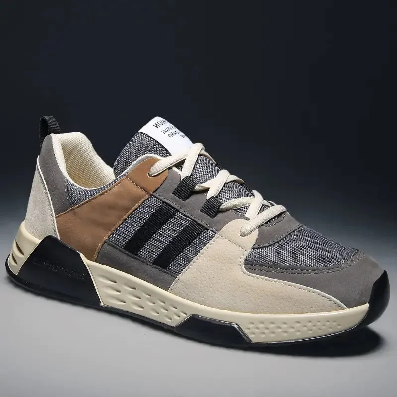 Men's Breathable Color-Block Mesh Sneakers
