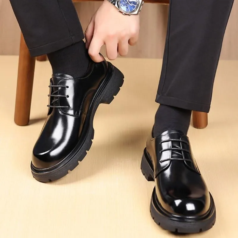 Men's Business Wingtip Lace Up Dress Shoes Casual Oxfords Formal Derby Shoes