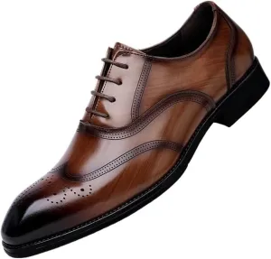 Mens Derby Shoes Office All-Day Comfort Formal Business Sneaker Dress Shoes Lace-up