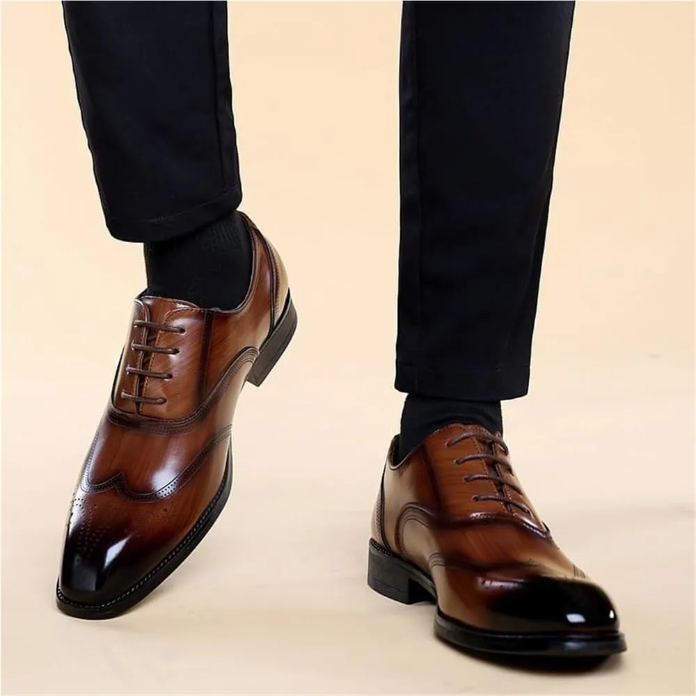 Mens Derby Shoes Office All-Day Comfort Formal Business Sneaker Dress Shoes Lace-up