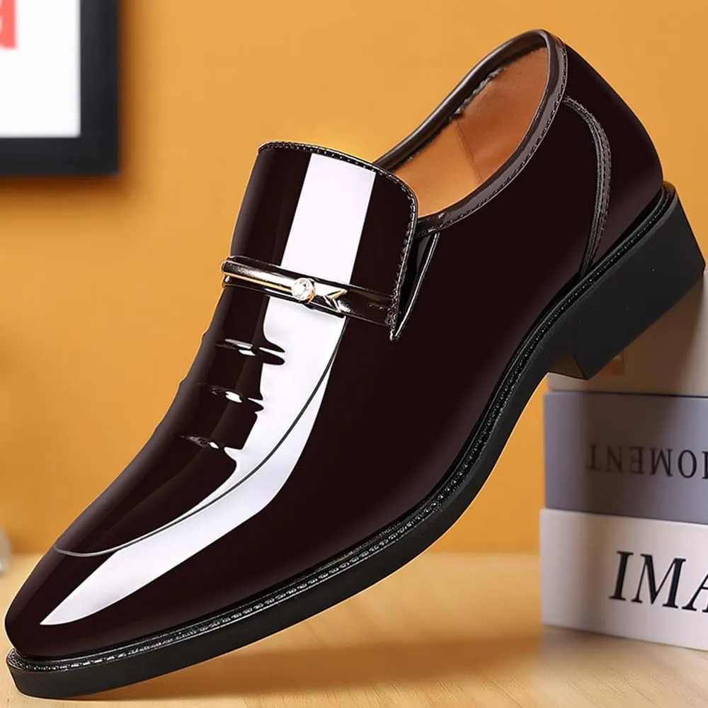 Men's Dress Shoes Business Shoes Patent Leather Formal Derby Fashion Oxford Tuxedo Shoes