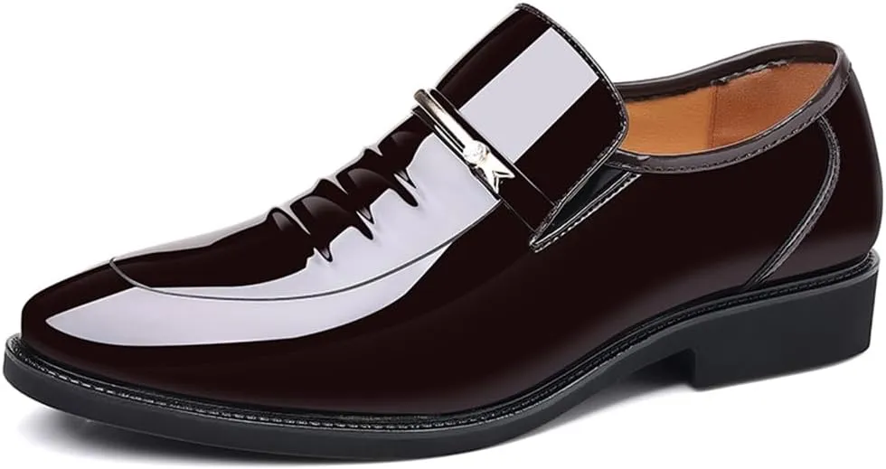 Men's Dress Shoes Business Shoes Patent Leather Formal Derby Fashion Oxford Tuxedo Shoes