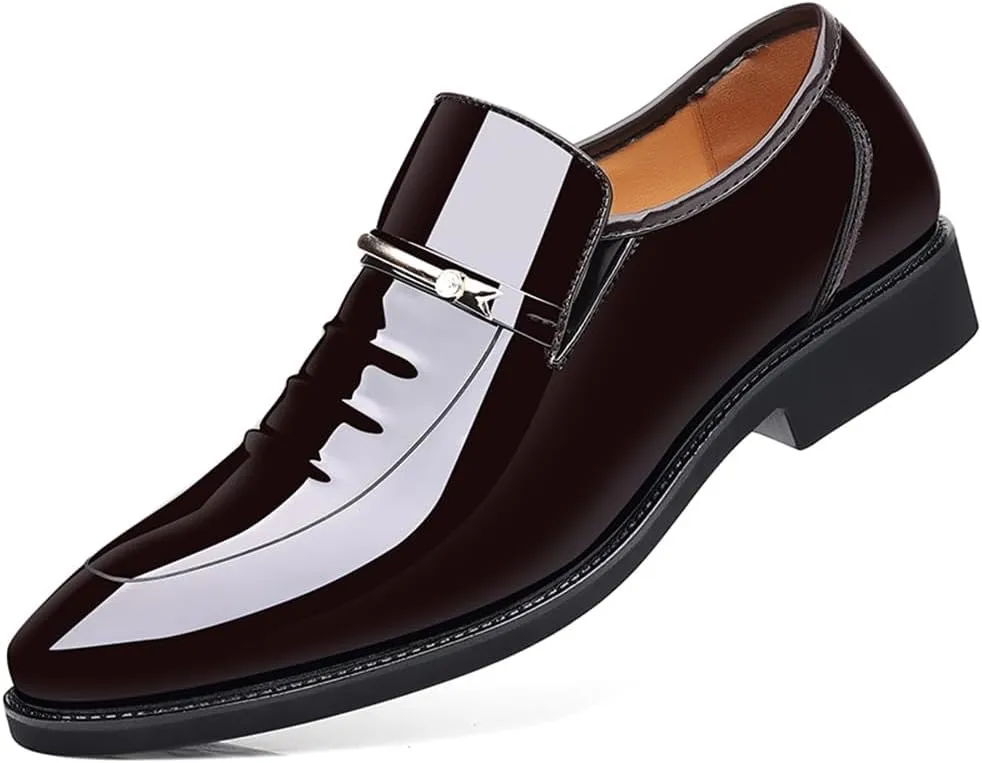 Men's Dress Shoes Business Shoes Patent Leather Formal Derby Fashion Oxford Tuxedo Shoes