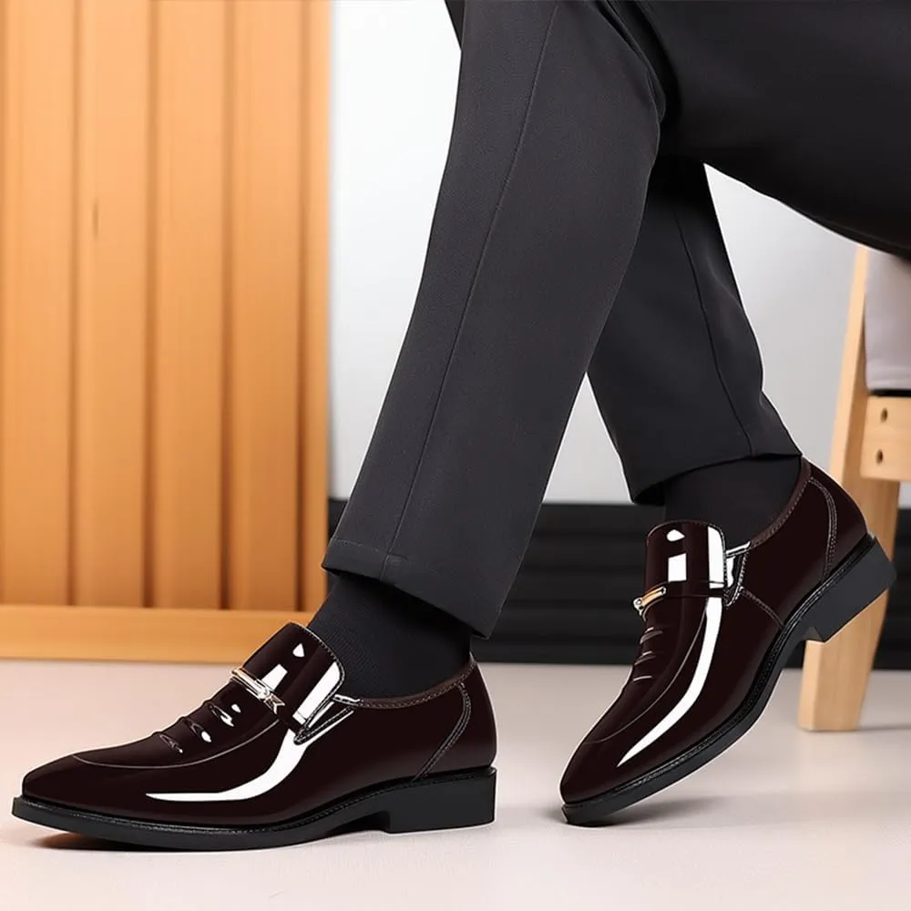 Men's Dress Shoes Business Shoes Patent Leather Formal Derby Fashion Oxford Tuxedo Shoes