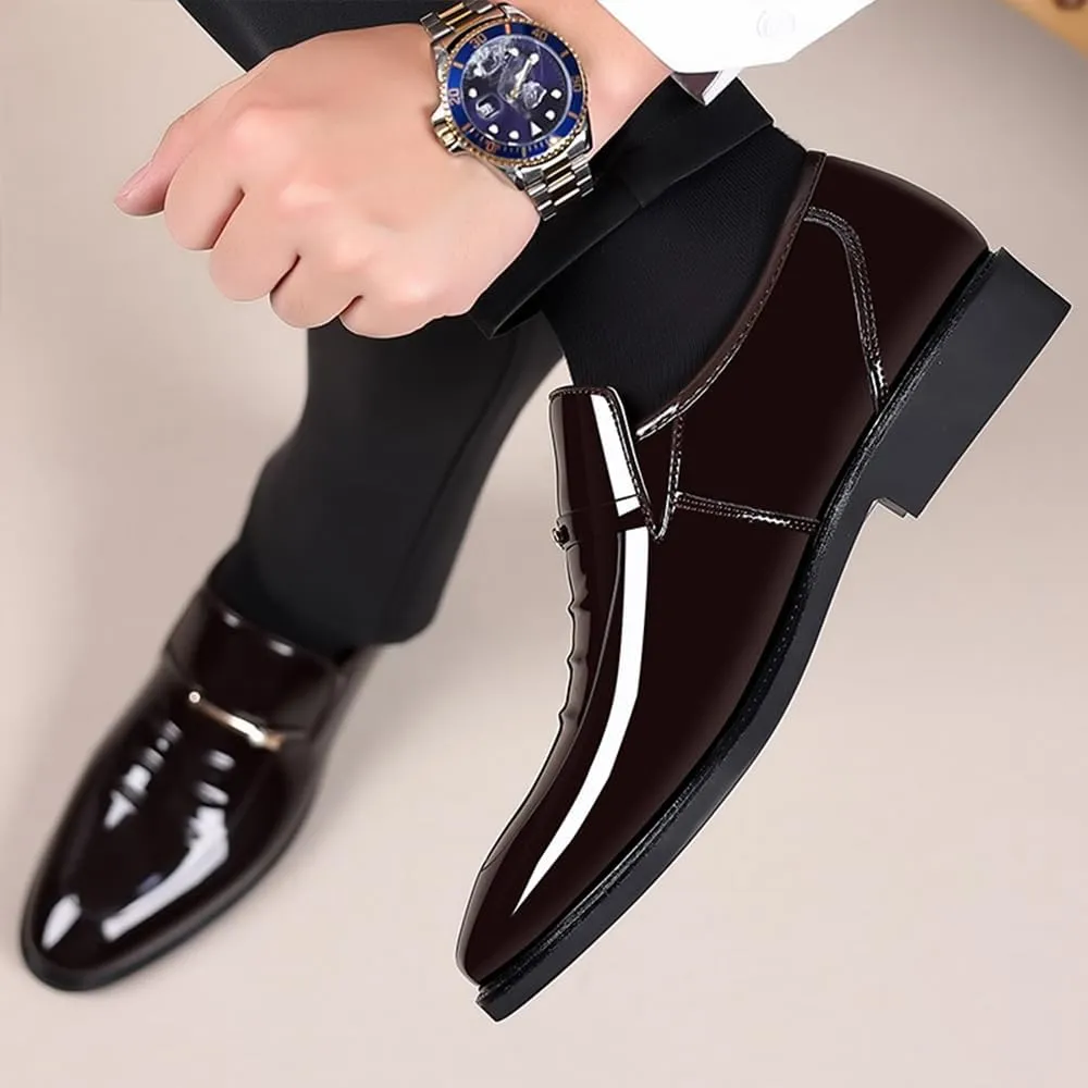 Men's Dress Shoes Business Shoes Patent Leather Formal Derby Fashion Oxford Tuxedo Shoes
