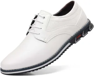 Men’s Dress Shoes Casual Business Oxford Derby Orthopedic Leather Shoes Comfortable Walking Shoes Office Loafers Work Flats