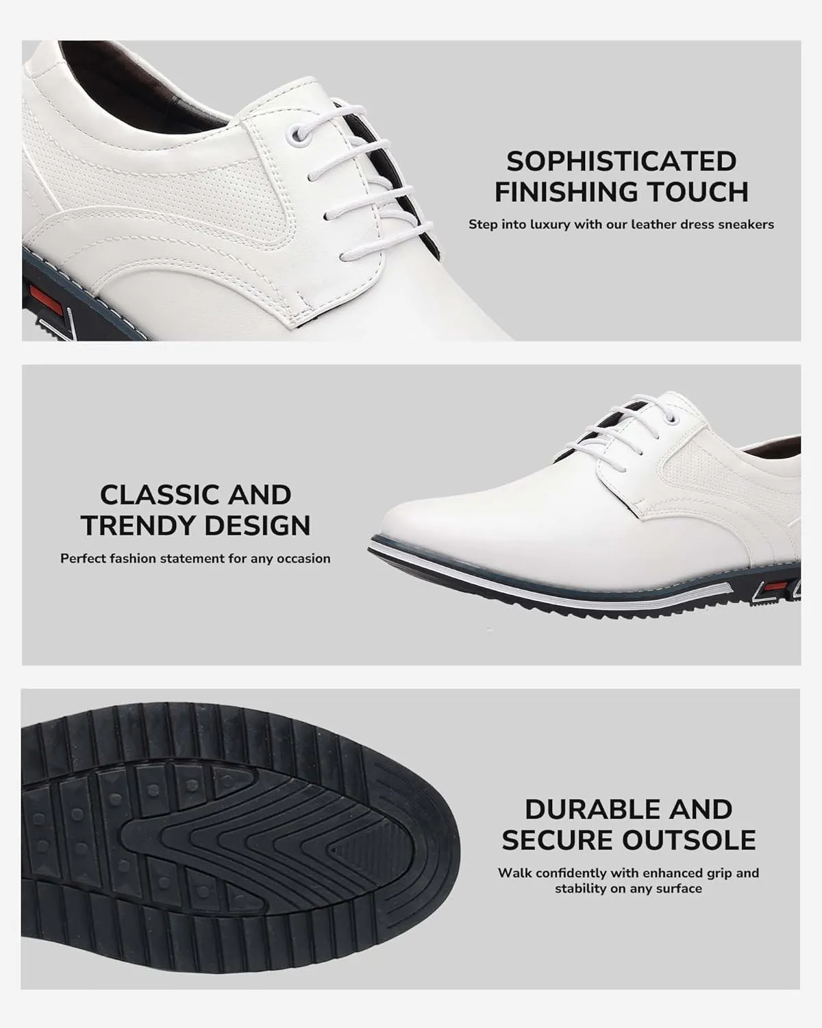 Men’s Dress Shoes Casual Business Oxford Derby Orthopedic Leather Shoes Comfortable Walking Shoes Office Loafers Work Flats