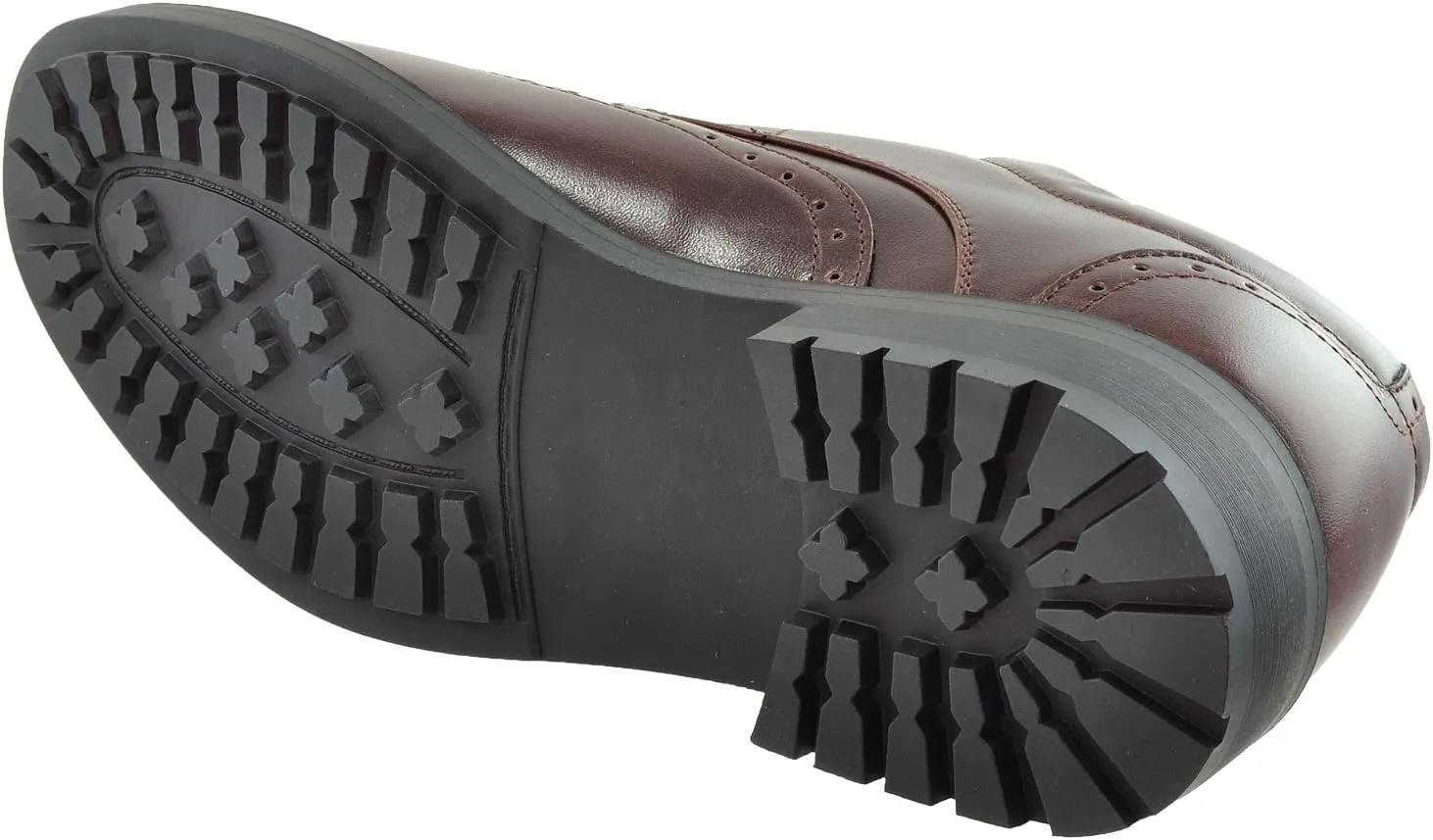 Men's Dress Shoes Derby Wingtip Lace Up Broguing Cap Toe