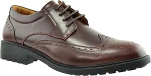Men's Dress Shoes Derby Wingtip Lace Up Broguing Cap Toe