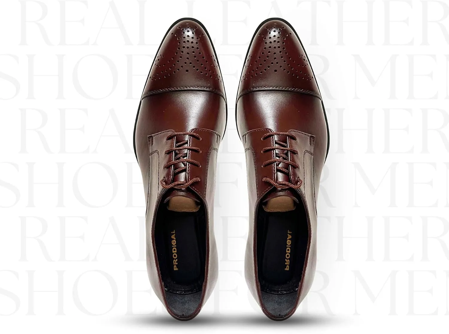 Men's Dress Shoes Handmade Leather Formal Business Oxford Shoes Premium Brogue Derby Retro Dress Shoes for Men