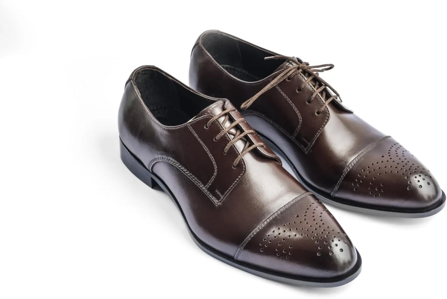 Men's Dress Shoes Handmade Leather Formal Business Oxford Shoes Premium Brogue Derby Retro Dress Shoes for Men