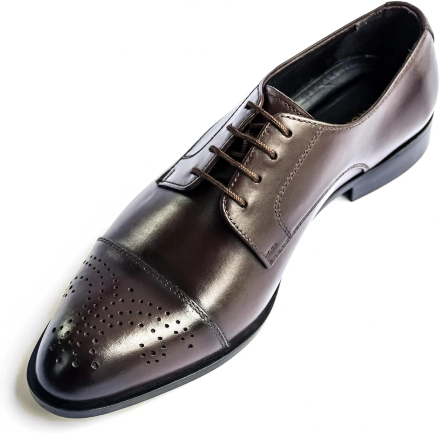 Men's Dress Shoes Handmade Leather Formal Business Oxford Shoes Premium Brogue Derby Retro Dress Shoes for Men
