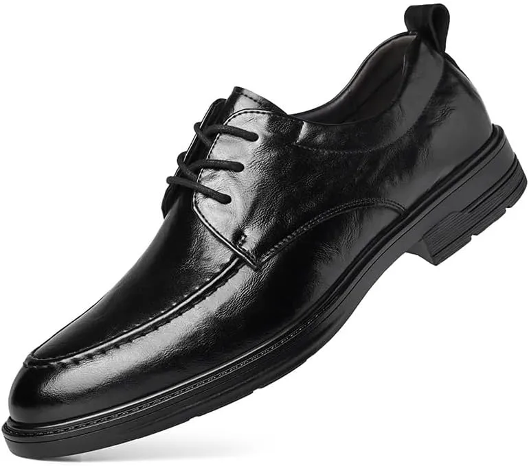 Men's Lace Up Dress Shoes Mens Bussiness Formal Oxfords Shoes Casual Wedding Patent Leather Derby Shoes