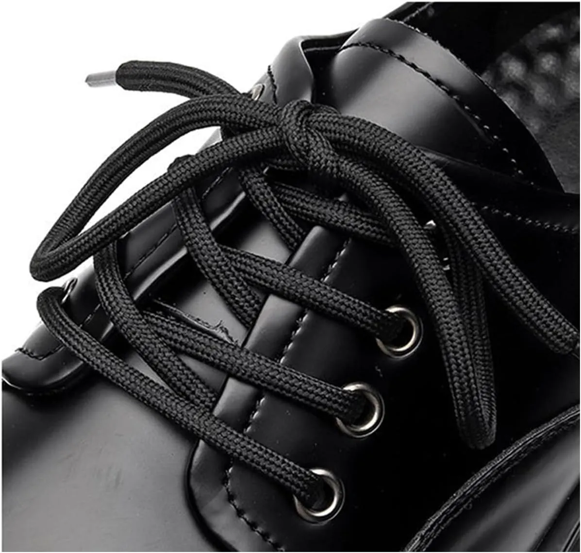 Men's Leather Chunky Platform Oxfords Round ToeLace Up Lug Sole Heightening Soft Bottom Derby Casual Shoes Classic Work Office Business Dress Shoes