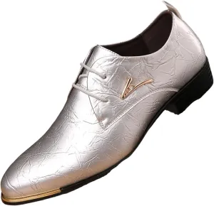 Mens Patent Leather Oxford Shoes Chunky Heels Rubber Sole Lace Up Cap Toe Dress Shoes Business Formal Prom Derby Shoes Casual Walking Shoes
