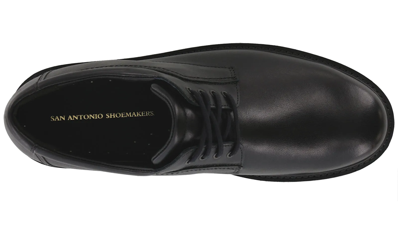 Men's Waypoint Lace Up Slip Resistant Shoe in Matte Black
