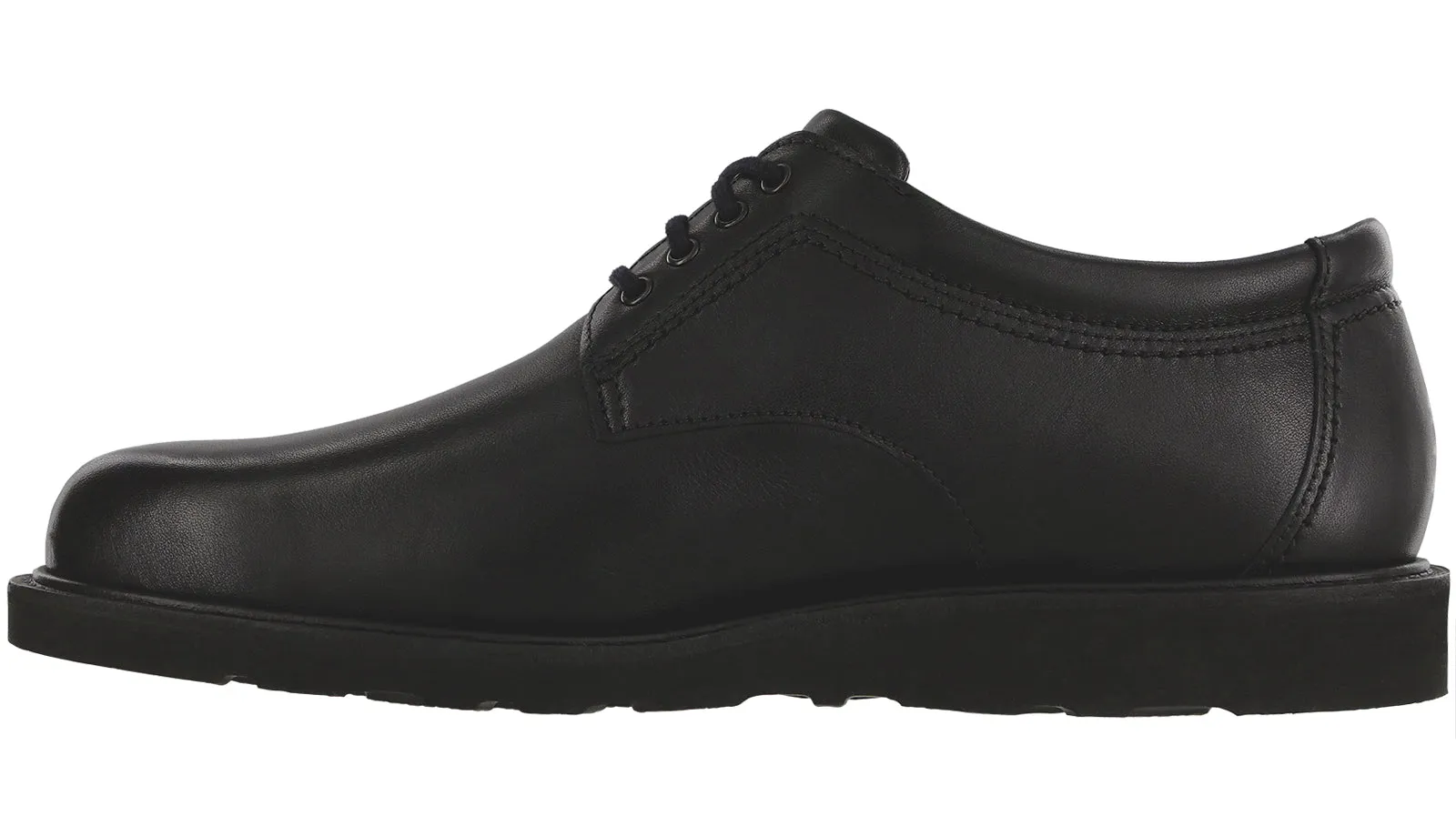 Men's Waypoint Lace Up Slip Resistant Shoe in Matte Black