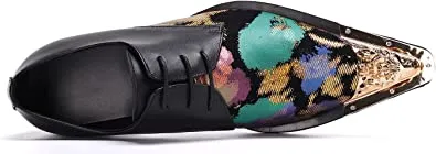 Men's Western Derby Floral Party Shoes