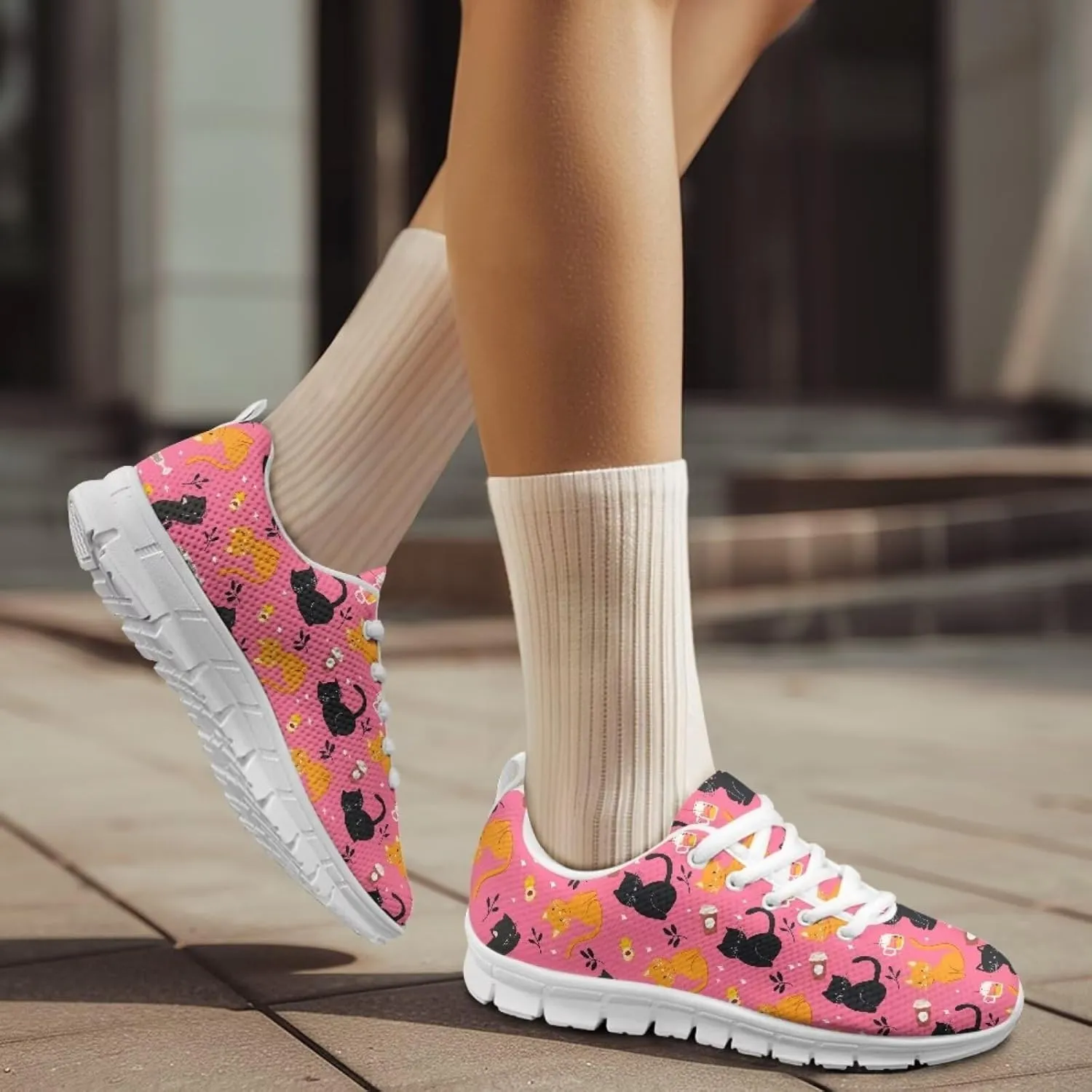 Modysero Lightweight Shoes for Womens Walking Shoes Fall Winter Outdoor Daily Tennis Sneakers for Ladies