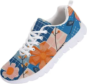 Modysero Shoes for Women Lace Up Tennis Shoes Daily Casual Womens Running Shoes with Mesh Breathable Ladies Footwear