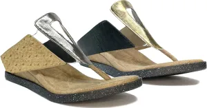 Modzori Grazia Women's Low Wedge Reversible Sandal