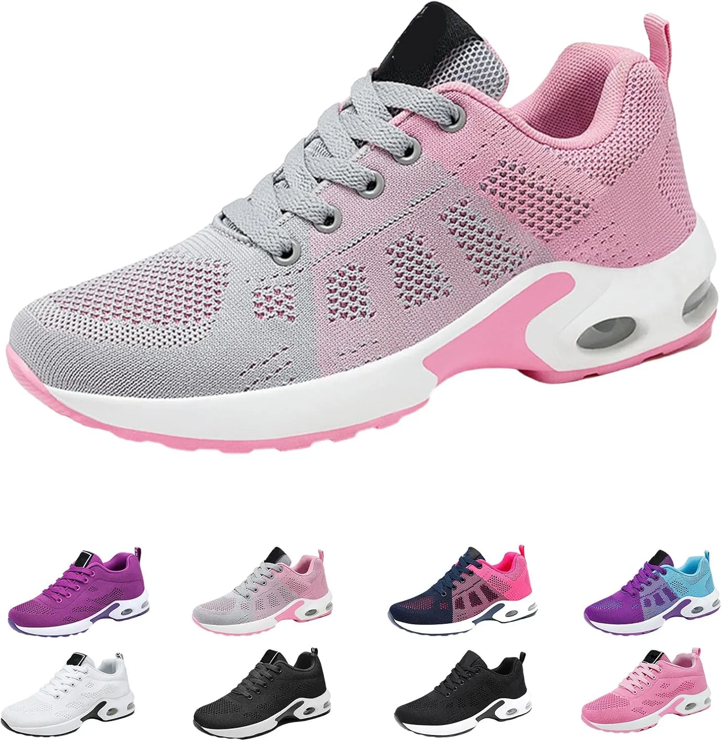 Musabela Orthopedic Air Cushion Mesh Breathable Sneaker Shoes for Women, Casual Breathable Knit Air Cushion Walking Shoes, The Most Comfortable Orthopedic Shoes for Your Feet