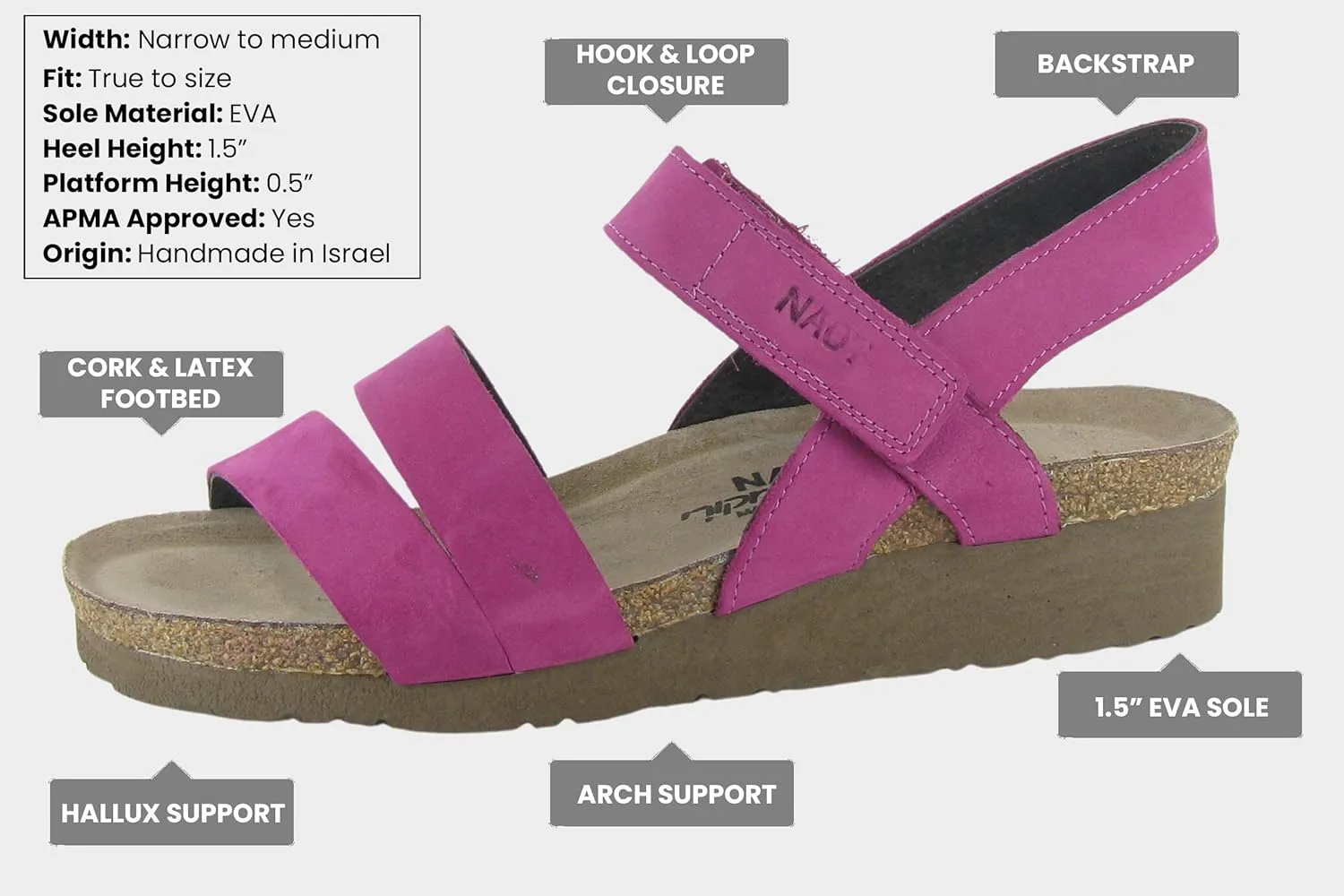 NAOT Women's Kayla Nubuck Sandal
